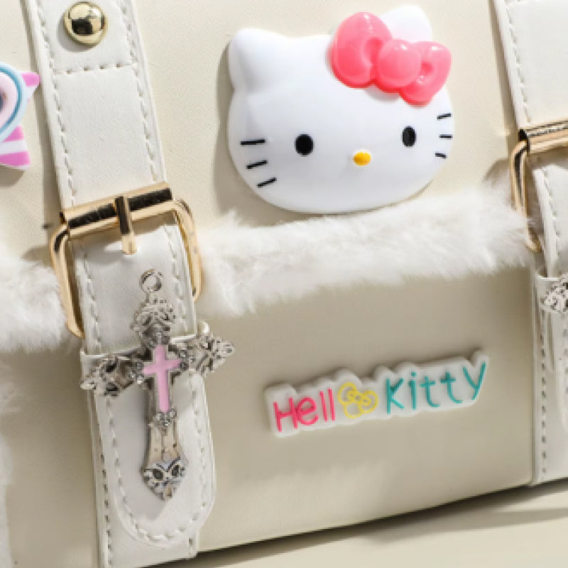 Hello Kitty Y2K Aesthetic Crossbody Bag – Cute Retro Cambridge-Style Shoulder Satchel