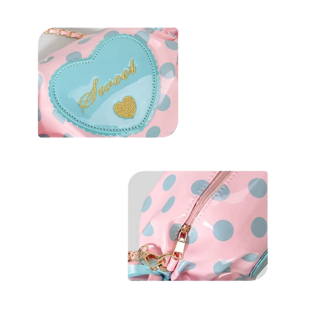 Colorful Candy Heart Crossbody Bag – Luxury Designer Shoulder Handbag & Cute Purse for Women