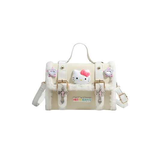 Hello Kitty Y2K Aesthetic Crossbody Bag – Cute Retro Cambridge-Style Shoulder Satchel